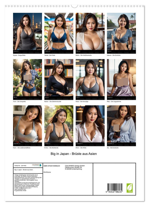 Big in Japan - Brüste aus Asien (CALVENDO Premium Wandkalender 2027)