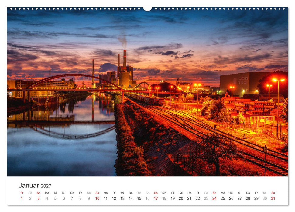 Dämmerung in der Metropolregion Rhein-Neckar (CALVENDO Premium Wandkalender 2027)