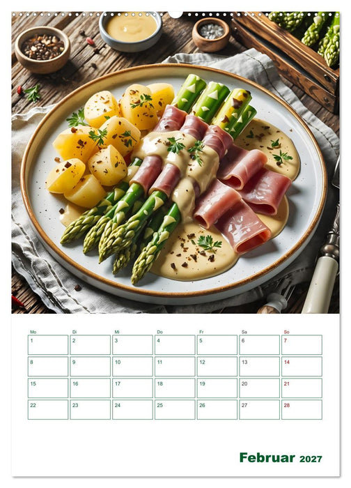Spargelglück – von der Ernte bis zum Genuss (CALVENDO Premium Wandkalender 2027)