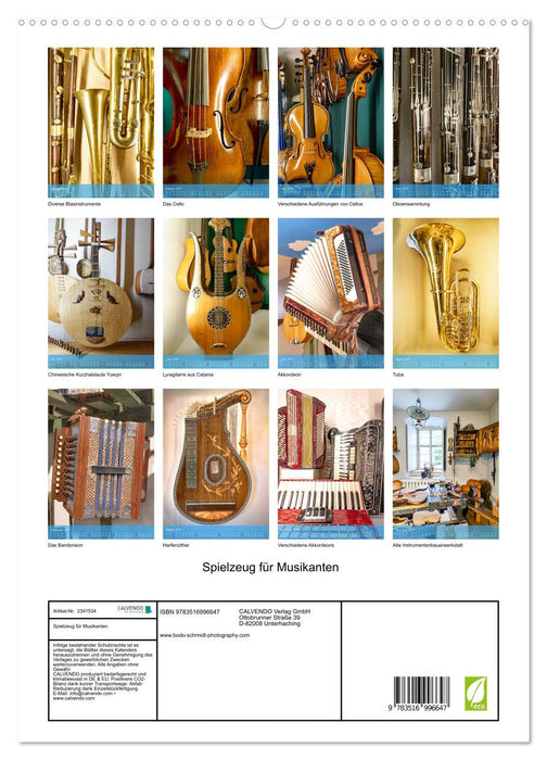 Spielzeug für Musikanten (CALVENDO Premium Wandkalender 2027)