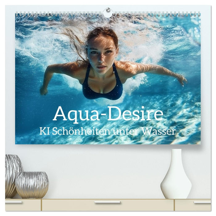 Aqua Desire – KI-Schönheiten unter Wasser (CALVENDO Premium Wandkalender 2027)