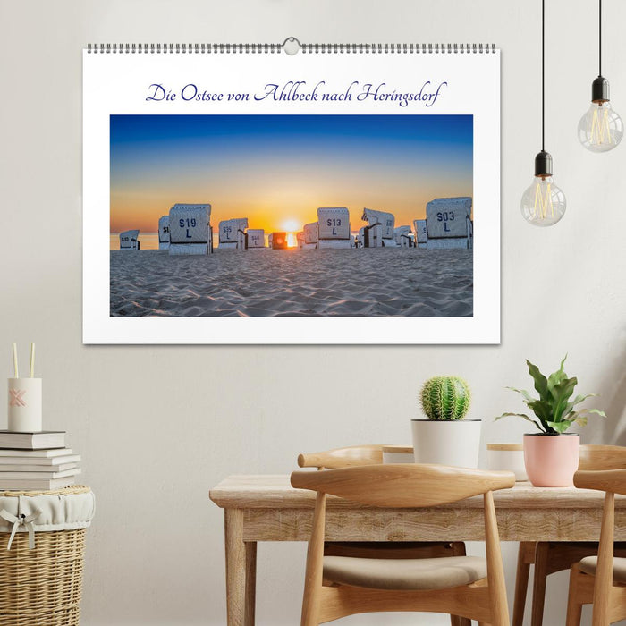 Die Ostsee von Ahlbeck nach Heringsdorf (CALVENDO Wandkalender 2027)
