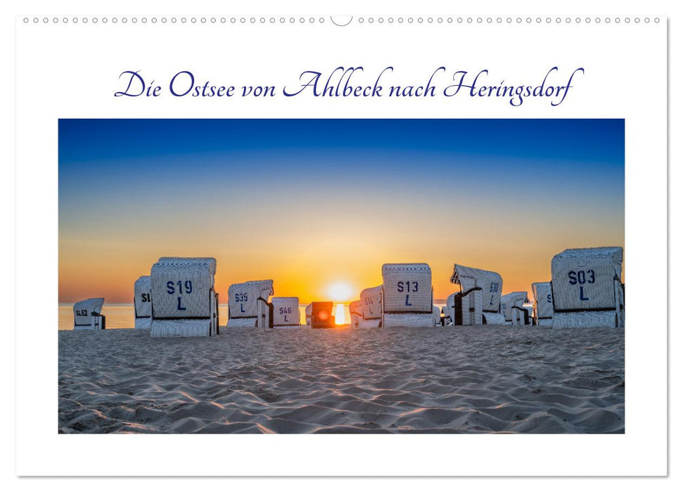 Die Ostsee von Ahlbeck nach Heringsdorf (CALVENDO Wandkalender 2027)