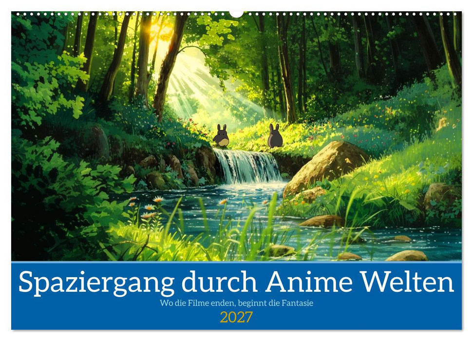 Spaziergang durch Anime Welten (CALVENDO Wandkalender 2027)