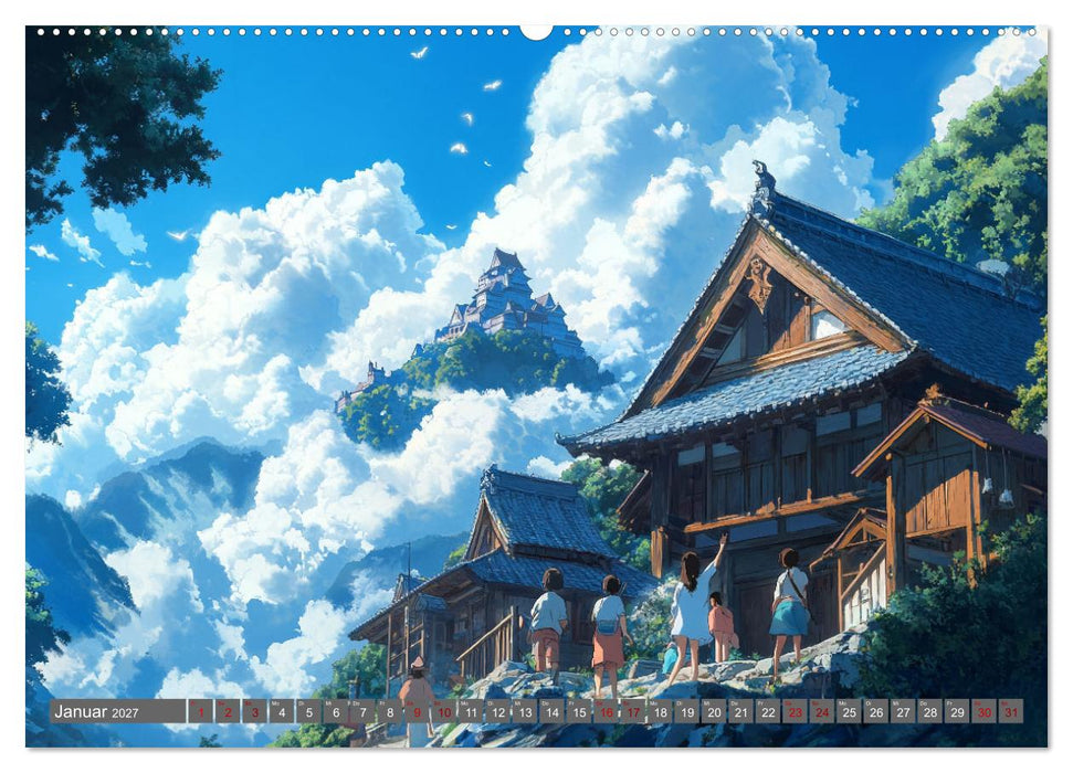 Spaziergang durch Anime Welten (CALVENDO Wandkalender 2027)