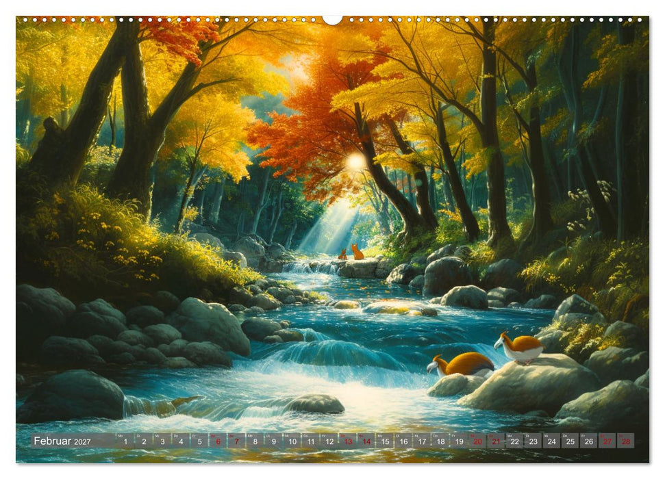 Spaziergang durch Anime Welten (CALVENDO Wandkalender 2027)