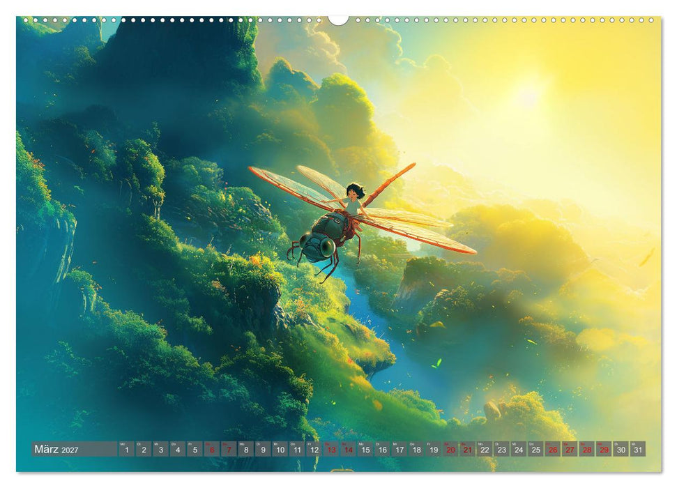 Spaziergang durch Anime Welten (CALVENDO Wandkalender 2027)