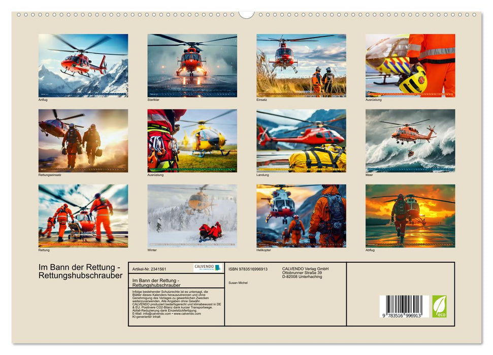 Im Bann der Rettung - Rettungshubschrauber (CALVENDO Premium Wandkalender 2027)