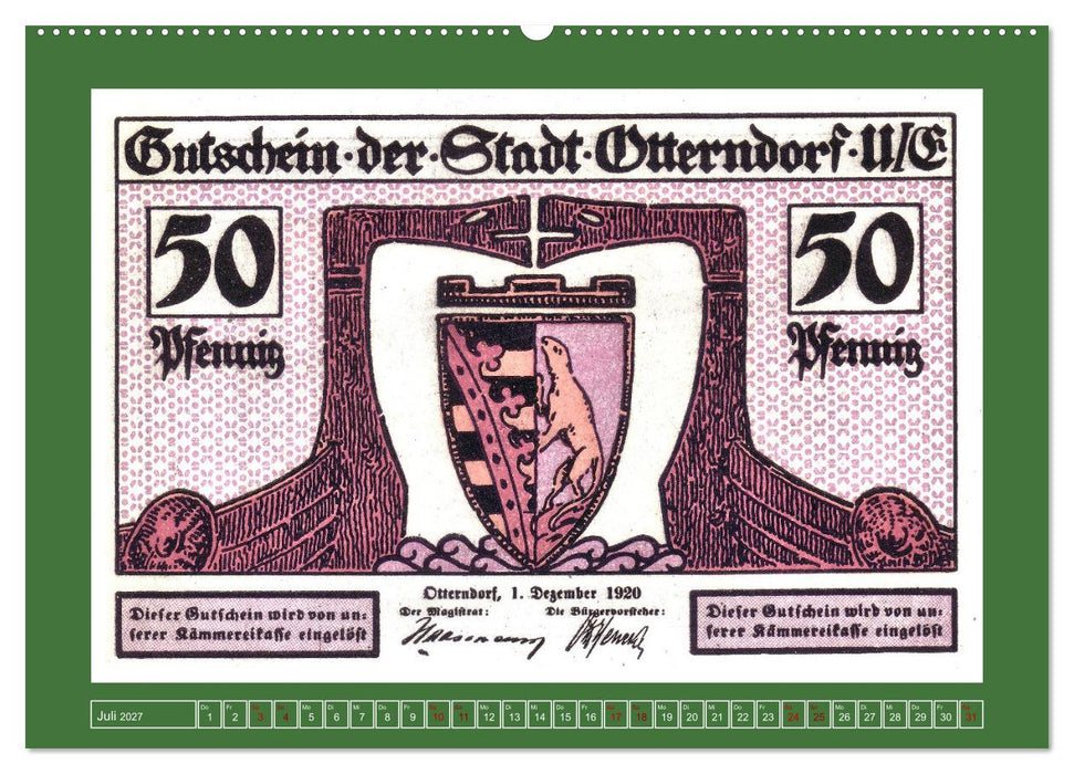 625 Jahre Otterndorf - Grüne Stadt am Meer (CALVENDO Premium Wandkalender 2027)