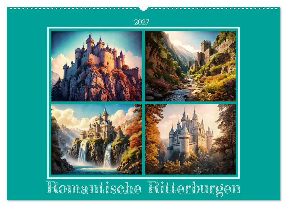 Romantische Ritterburgen (CALVENDO Wandkalender 2027)