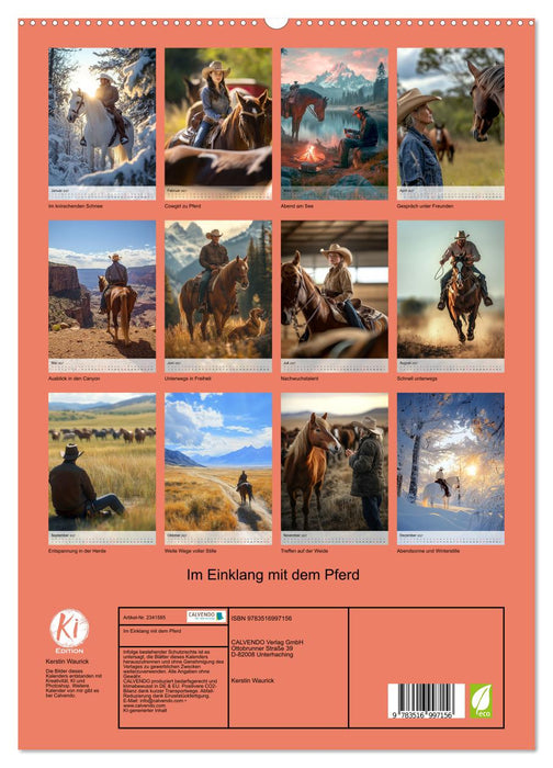 Im Einklang mit dem Pferd (CALVENDO Premium Wandkalender 2027)