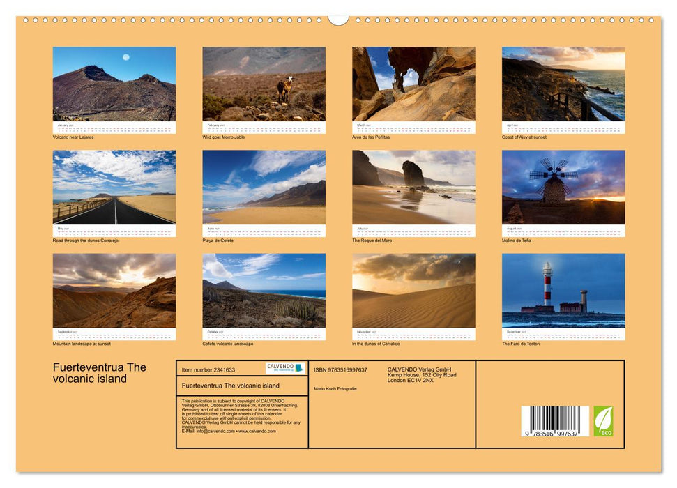 Fuerteventrua The volcanic island (CALVENDO Premium-Calendar 2027)