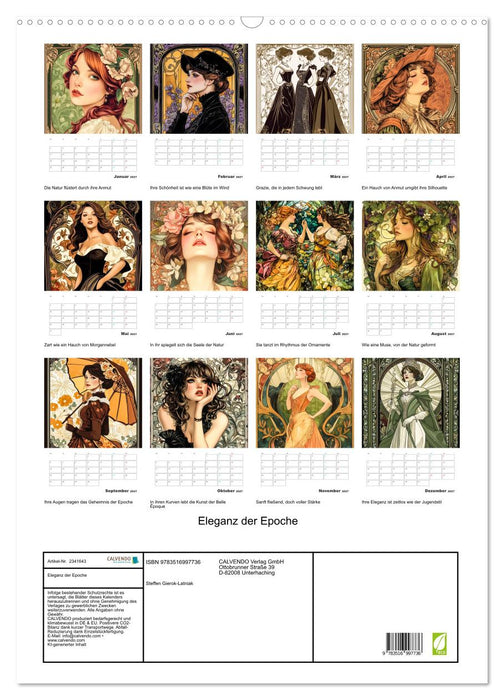Eleganz der Epoche (CALVENDO Wandkalender 2027)