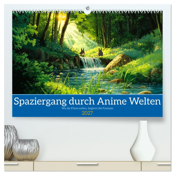 Spaziergang durch Anime Welten (CALVENDO Premium Wandkalender 2027)