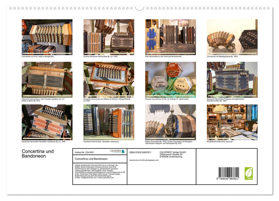 Concertina und Bandoneon (CALVENDO Premium Wandkalender 2027)