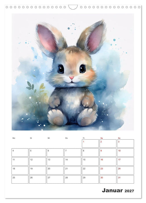 Esel Elsa und ihre Freunde - Mein tierischer Terminkalender (CALVENDO Wandkalender 2027)