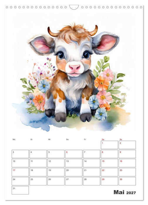 Esel Elsa und ihre Freunde - Mein tierischer Terminkalender (CALVENDO Wandkalender 2027)