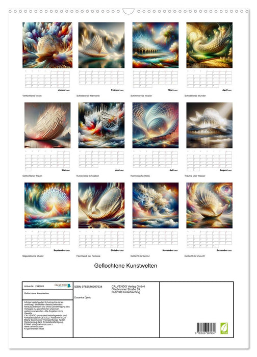 Geflochtene Kunstwelten (CALVENDO Wandkalender 2027)
