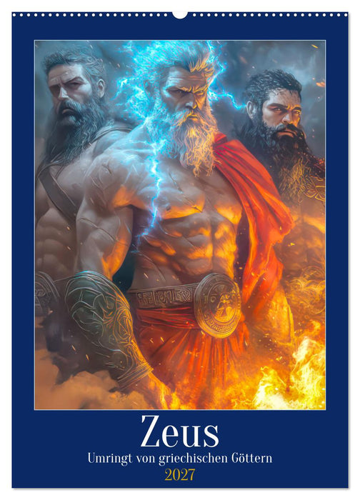 Zeus - Umringt von griechischen Göttern (CALVENDO Wandkalender 2027)