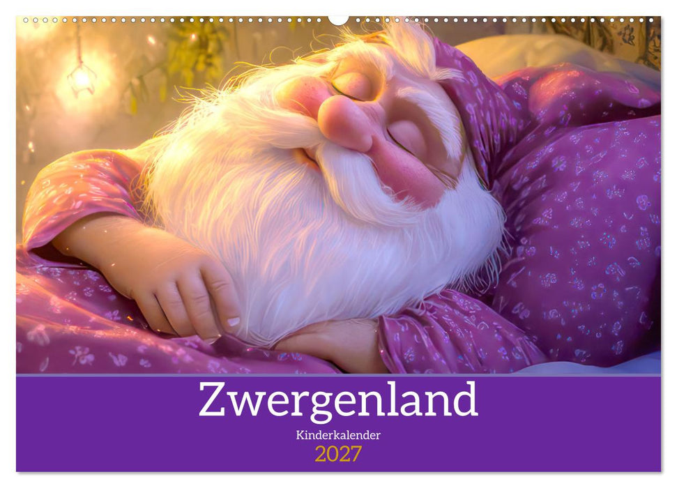 Zwergenland - Kinderkalender (CALVENDO Wandkalender 2027)