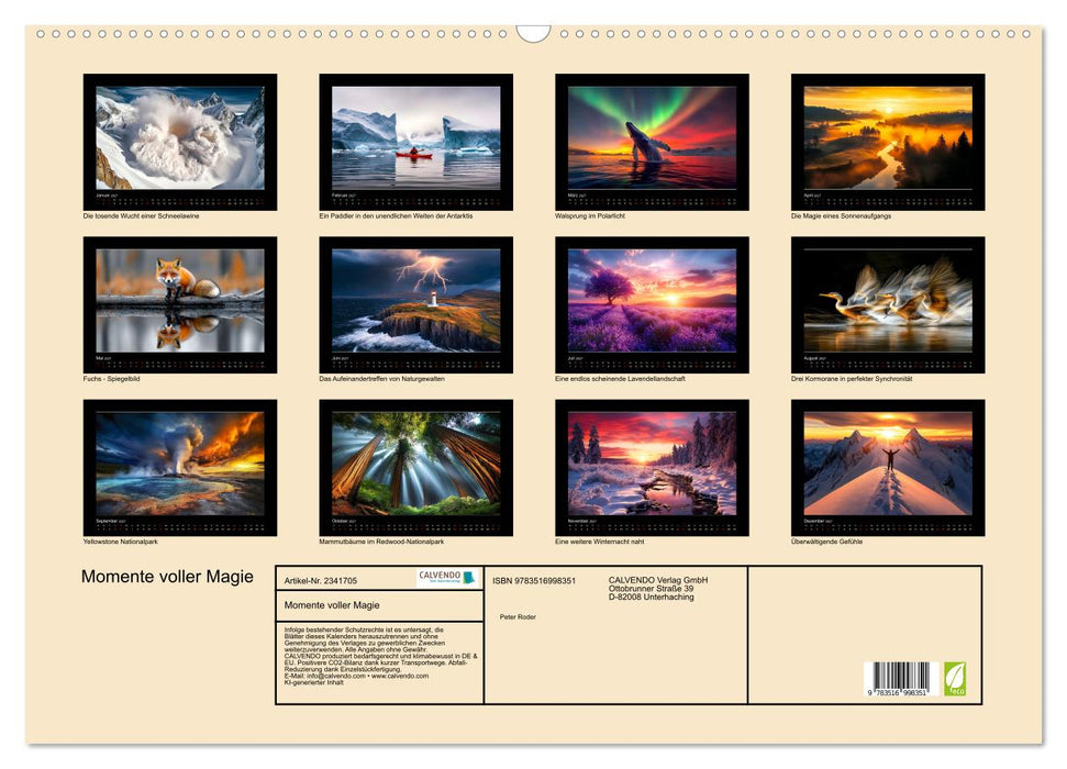 Momente voller Magie (CALVENDO Wandkalender 2027)