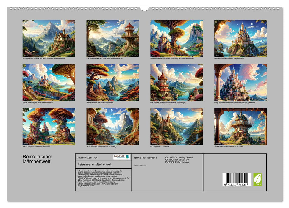 Reise in einer Märchenwelt (CALVENDO Premium Wandkalender 2027)