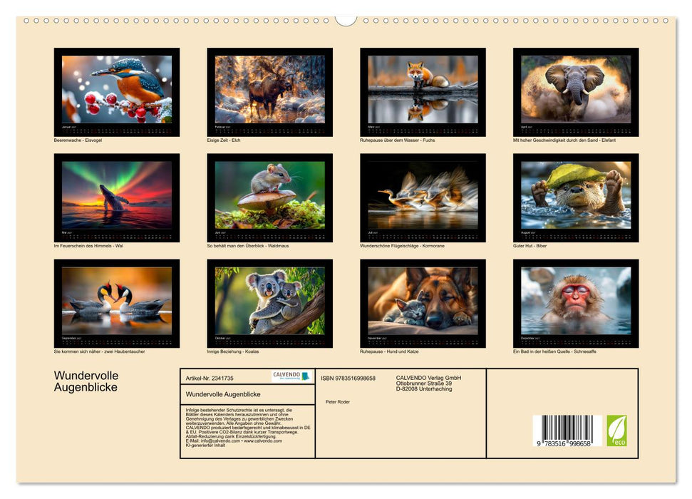 Wundervolle Augenblicke (CALVENDO Premium Wandkalender 2027)