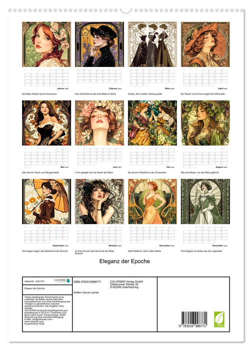 Eleganz der Epoche (CALVENDO Premium Wandkalender 2027)