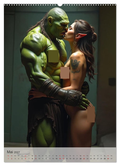 Spicy Fantasy - Bei Elfen und Orks (CALVENDO Wandkalender 2027)