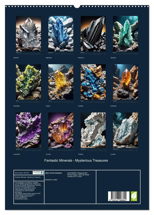 Fantastic Minerals - Mysterious Treasures (CALVENDO Premium-Calendar 2027)