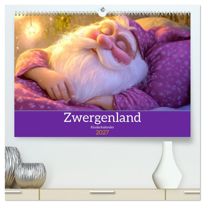 Zwergenland - Kinderkalender (CALVENDO Premium Wandkalender 2027)