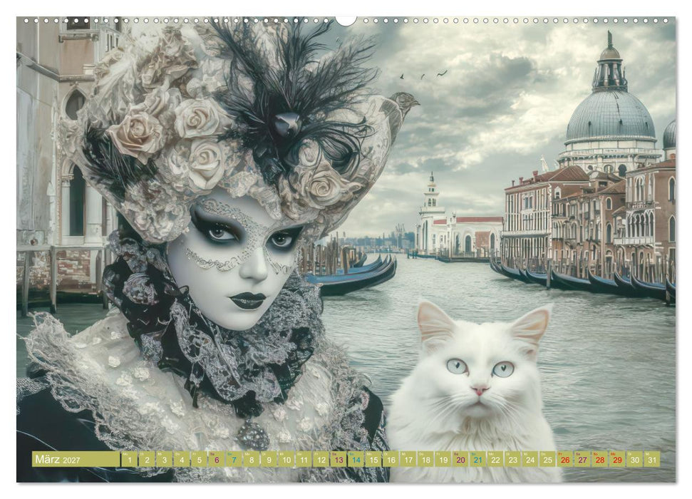 Venezianischer Stil - In dezenten Farbtönen (CALVENDO Premium Wandkalender 2027)
