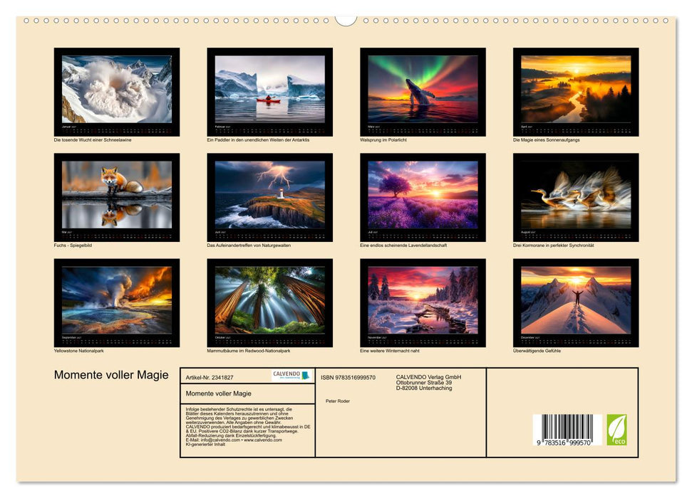 Momente voller Magie (CALVENDO Premium Wandkalender 2027)