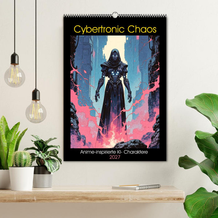 Cybertronic Chaos: Anime-inspirierte KI- Charaktere (CALVENDO Wandkalender 2027)