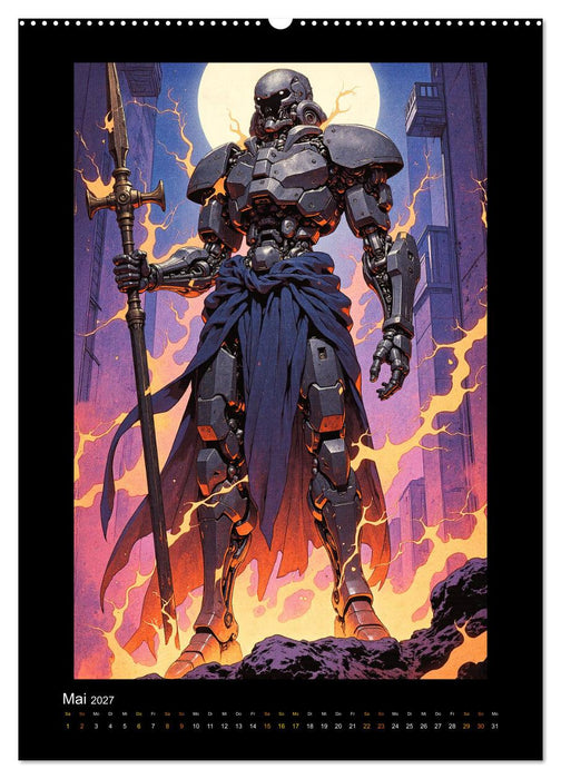 Cybertronic Chaos: Anime-inspirierte KI- Charaktere (CALVENDO Wandkalender 2027)