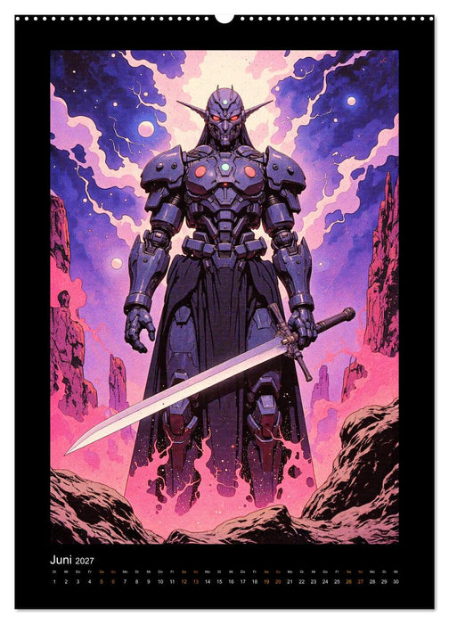 Cybertronic Chaos: Anime-inspirierte KI- Charaktere (CALVENDO Wandkalender 2027)