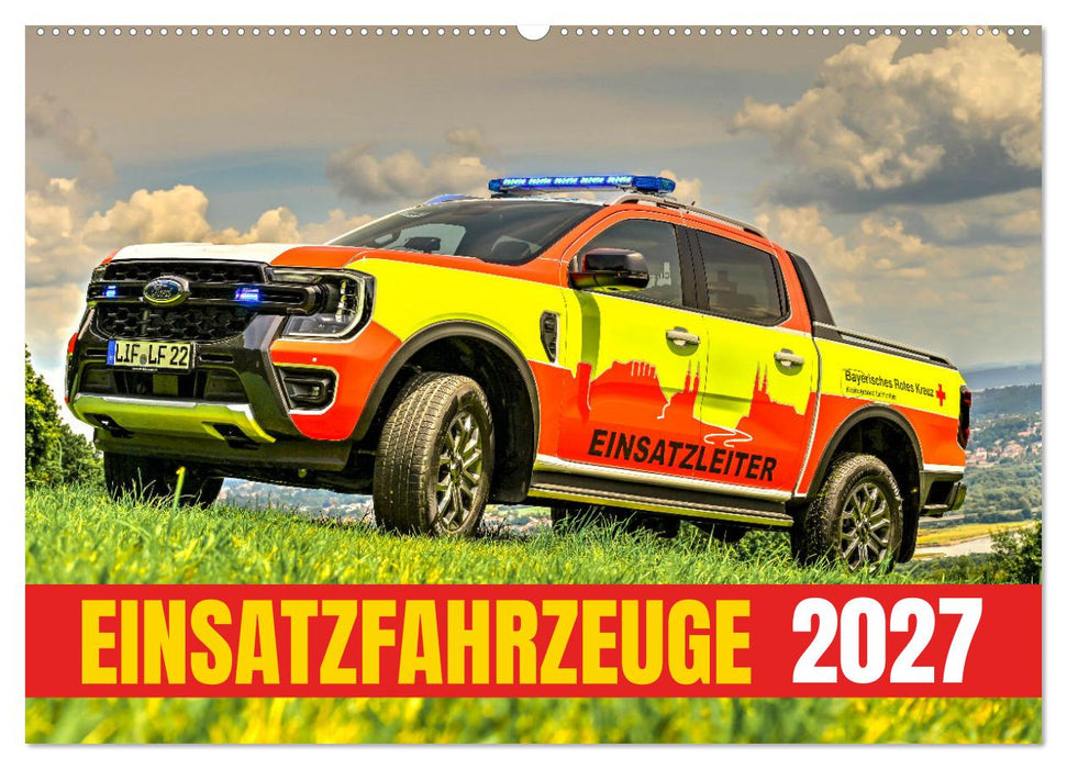 Einsatzfahrzeuge 112 (CALVENDO Wandkalender 2027)
