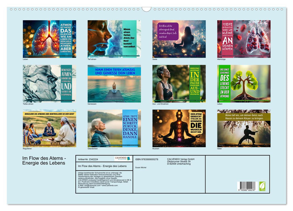 Im Flow des Atems - Energie des Lebens (CALVENDO Wandkalender 2027)