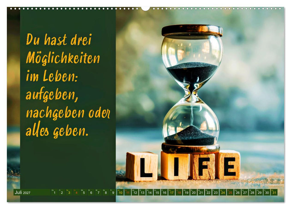 Im Flow der Zeit - im Hier und Jetzt (CALVENDO Premium Wandkalender 2027)