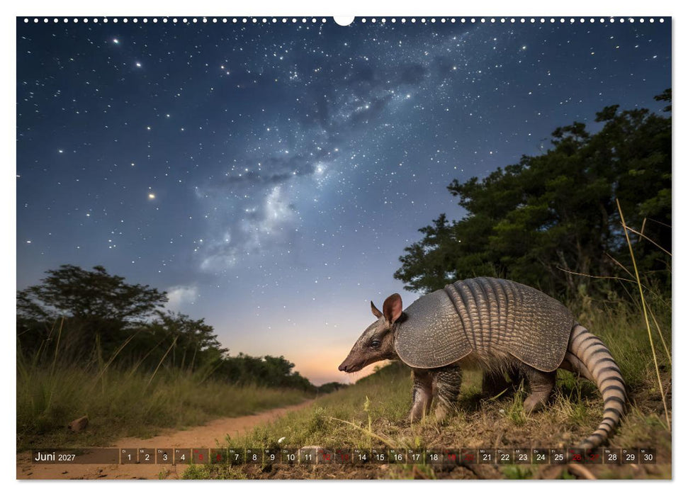 Zootier des Jahres 2025 - Gürteltier (CALVENDO Premium Wandkalender 2027)