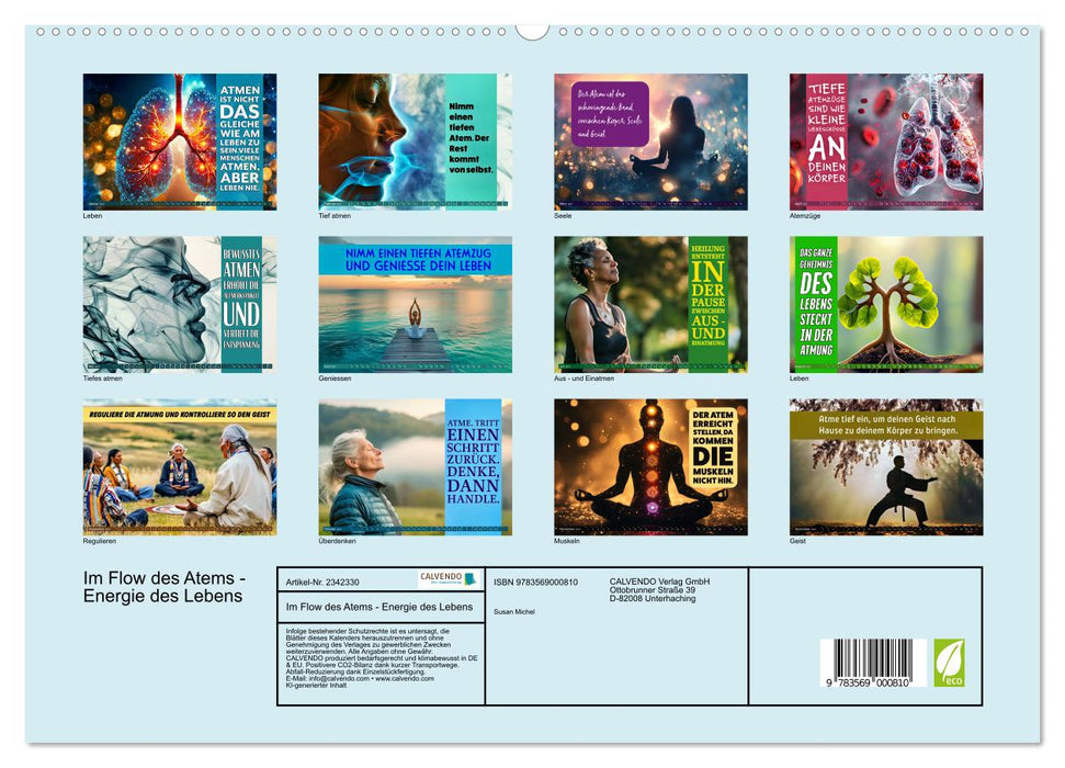 Im Flow des Atems - Energie des Lebens (CALVENDO Premium Wandkalender 2027)