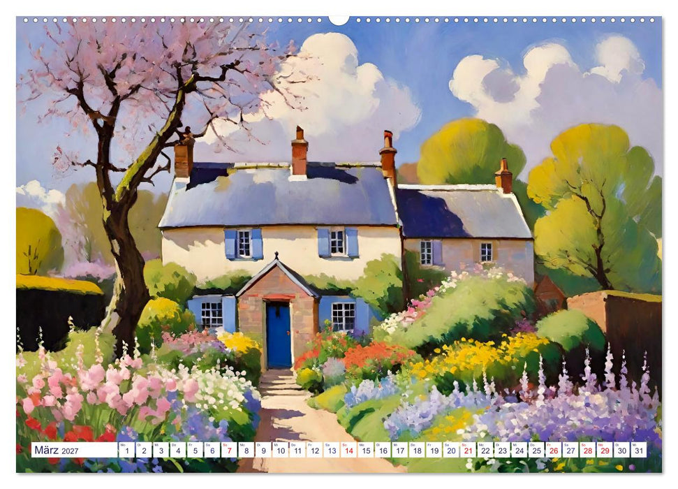 Englische Cottages (CALVENDO Premium Wandkalender 2027)