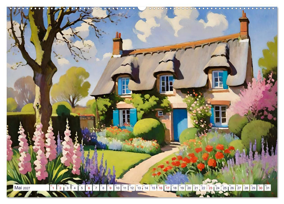 Englische Cottages (CALVENDO Premium Wandkalender 2027)