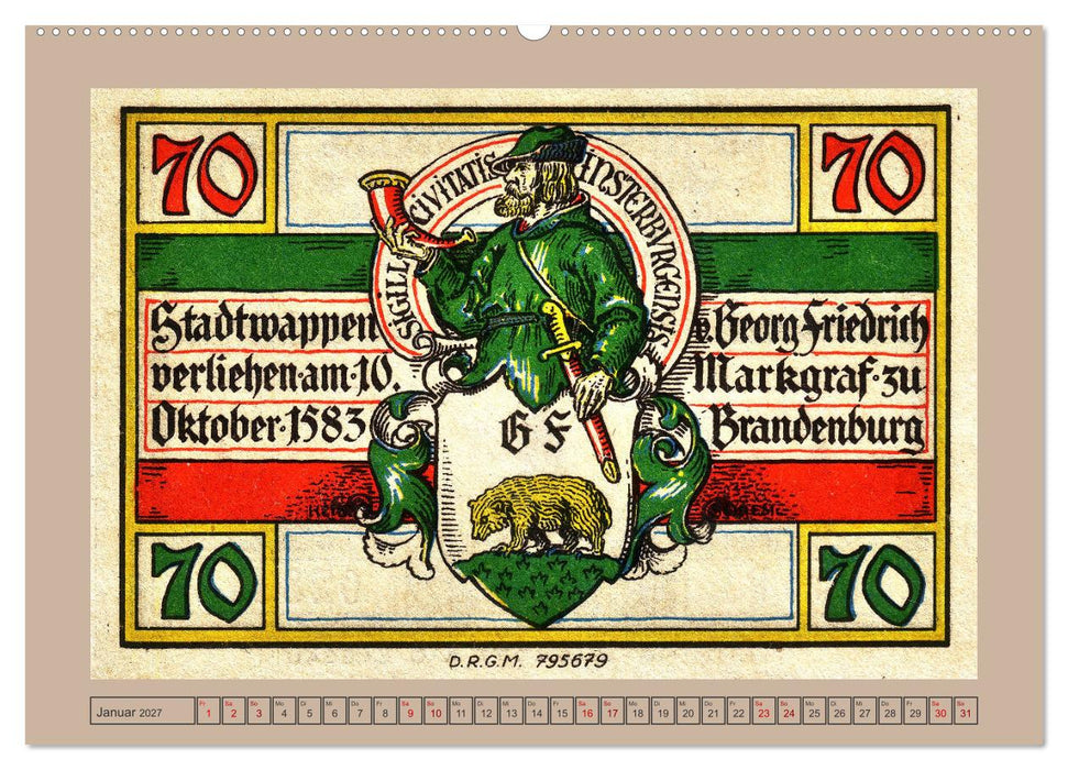 Gruss aus Insterburg - Historische Stadtansichten (CALVENDO Premium Wandkalender 2027)