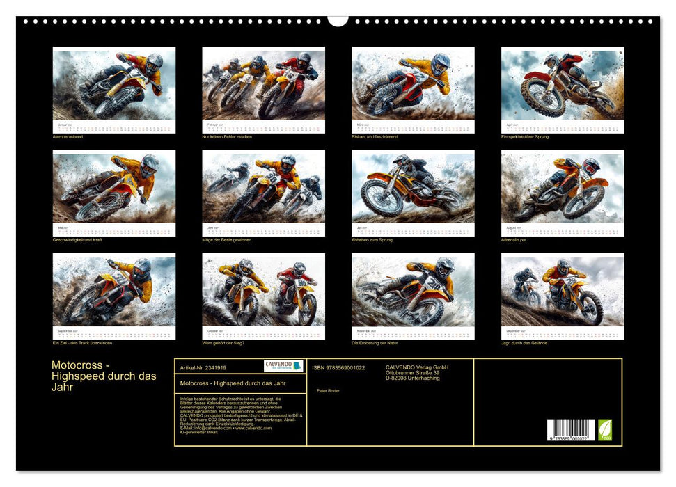 Motocross - Highspeed durch das Jahr (CALVENDO Wandkalender 2027)