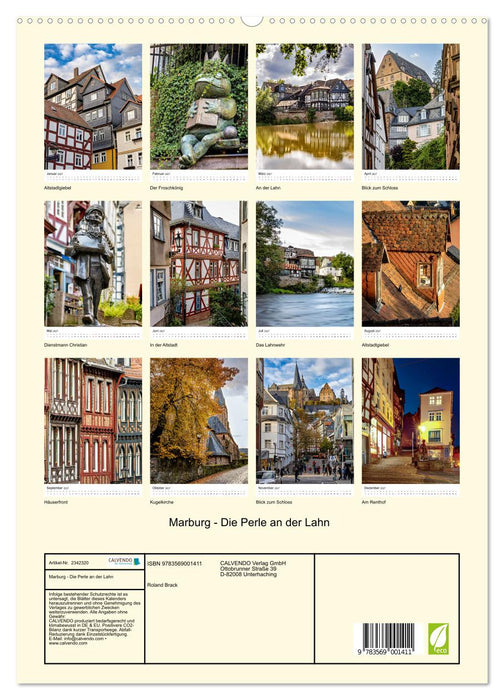 Marburg - Die Perle an der Lahn (CALVENDO Premium Wandkalender 2027)