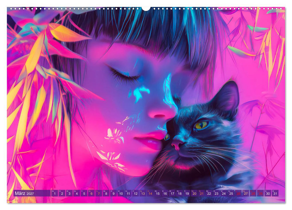 Magische Liebe - Mensch und Tier (CALVENDO Premium Wandkalender 2027)