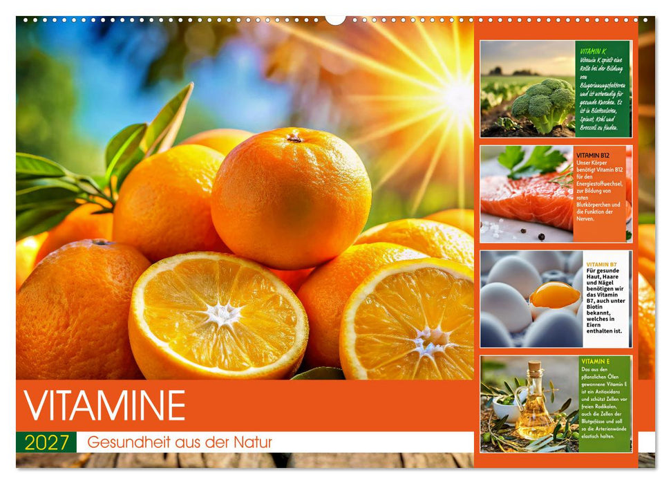 VITAMINE - Gesundheit aus der Natur (CALVENDO Wandkalender 2027)