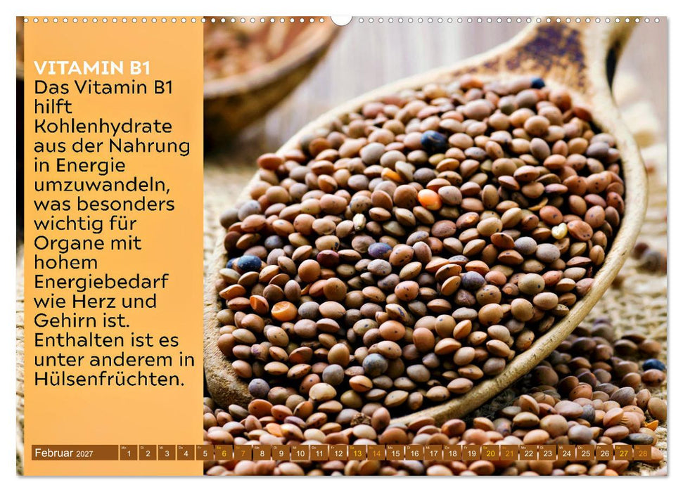 VITAMINE - Gesundheit aus der Natur (CALVENDO Wandkalender 2027)