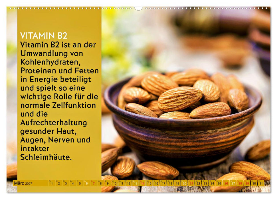 VITAMINE - Gesundheit aus der Natur (CALVENDO Wandkalender 2027)